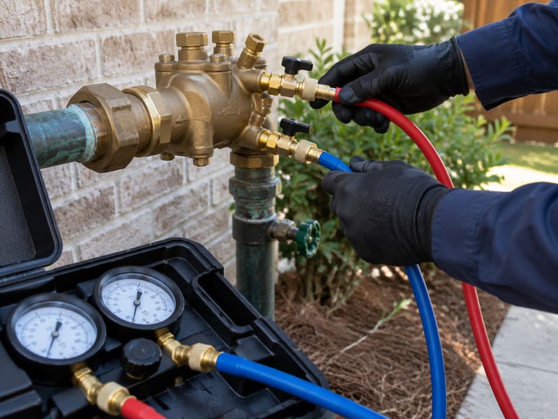 Annual Backflow Testing in Killeen, Texas